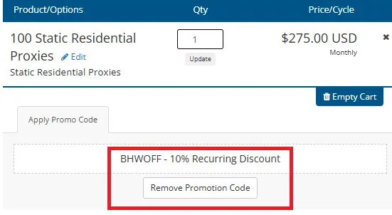 Proxy Hub 10% off coupon code